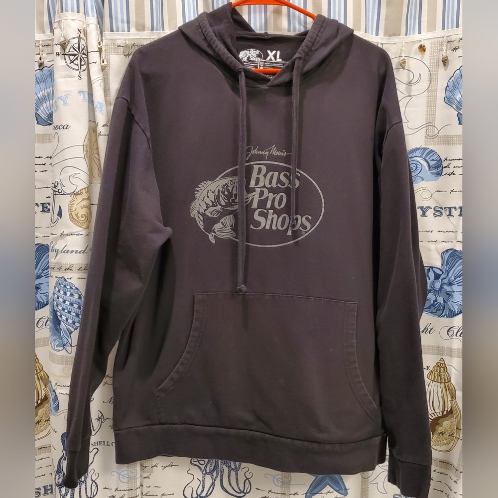 Bass Pro Shops Black Sweatshirt Hoodie, SZ XLG